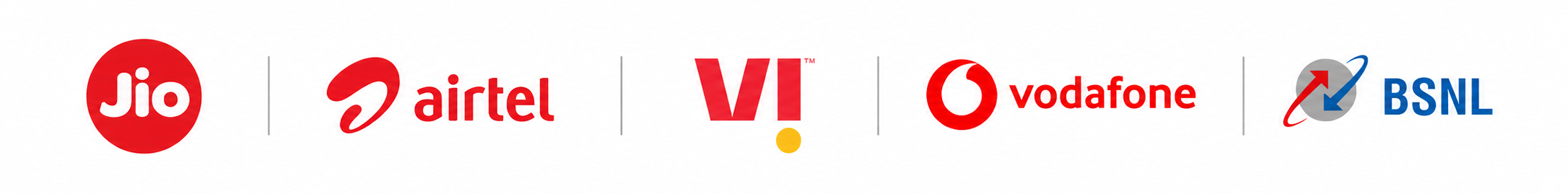 Compatible Networks: Jio, Airtel, Vi, Vodafone, BSNL