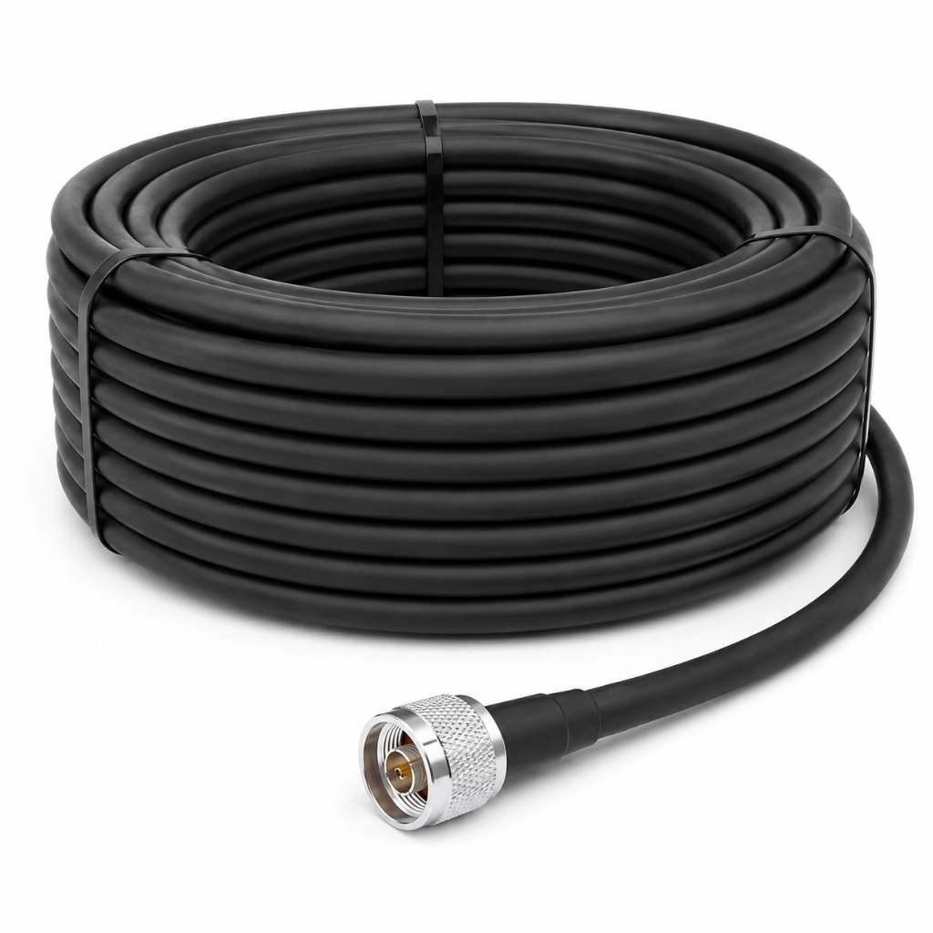 LMR-400 Ultra-Low-Loss Coaxial Cable for Signal Booster Installation Hyderabad